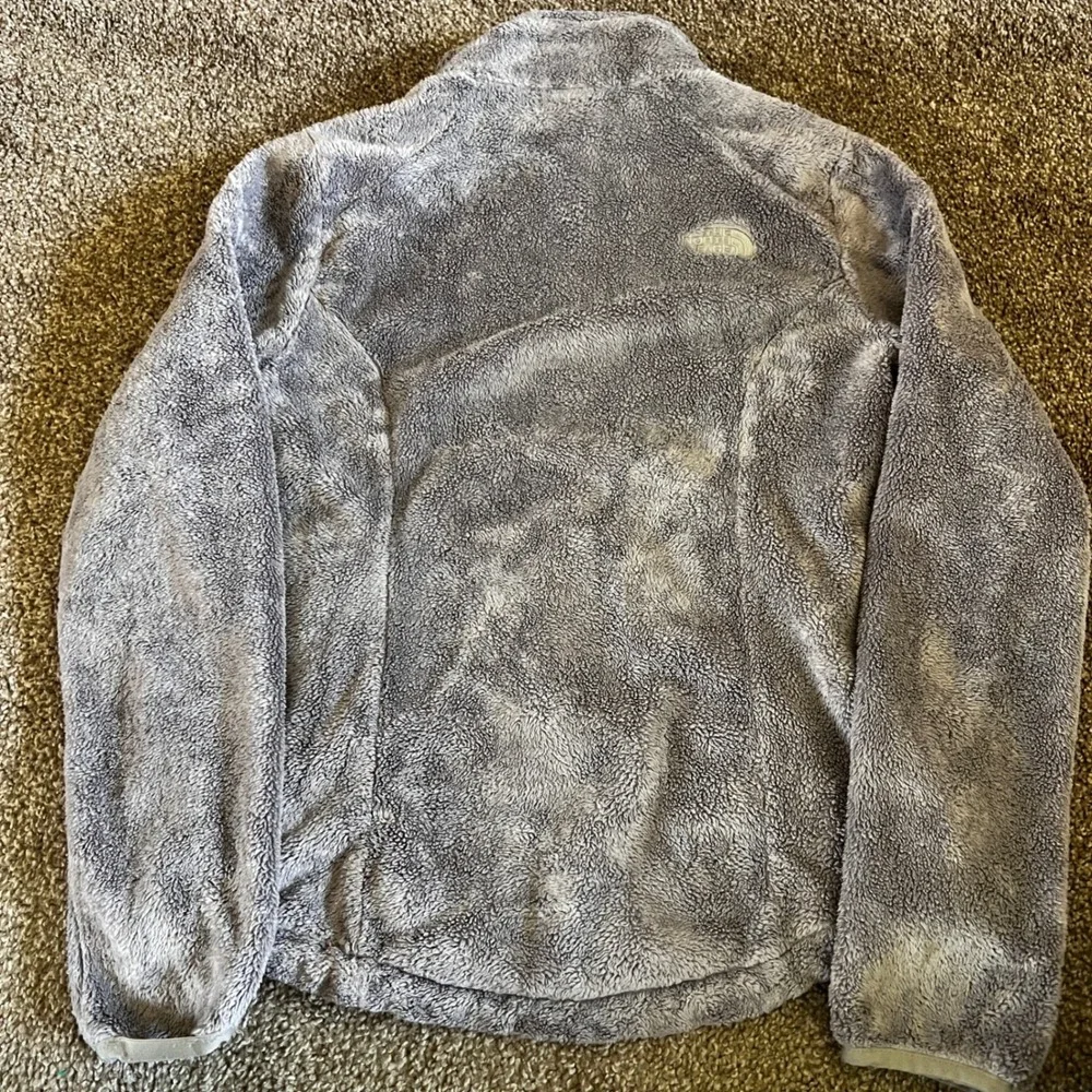 The North Face Fleece Jacket Full‎ Zip Cozy Warm Gray Women's Size Small